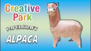 Como armar una ALPACA (Creative Park) de Papercraft paso a paso