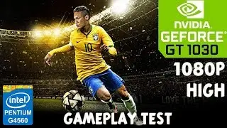 Тест игрового процесса PRO EVOLUTION SOCCER 2018 &mdash; GT 1030 &mdash; G4560 &mdash; 8 ГБ ОЗУ