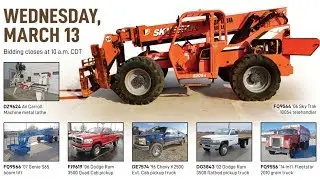 Vehicles and equipment auction | March 13, 2019 | Purple Wave