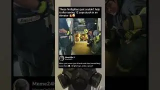 These fire fighters saved 12 cops stuck in an elevator.