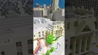 Revisiting our first build on the #minecraft Building Toronto Project! | #shorts