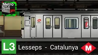 Hacemos la línea L3 del Metro de Barcelona (Lesseps - Catalunya) en MetroSim Barcelona | #3
