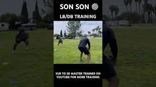 Star Linebacker Son Son Linebacker/Defensive Back Drill.