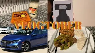 CHATTY VLOG: NEW car, NEW job title, meal preparation and dinner|  VLOGTOBER DAY 4