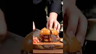 Japanese Fusion Burger 🍱🍔 | Wagyu Teriyaki Burger with Zen Garden Vibes 🌸🥢 | AR Foods