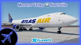 Гигант в небе / SSG 747-8F / X-Plane 12 / VATSIM / #b747 #xplane12 #cargoplane