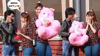 Teddy Day Special🐼|| Prank On My Crush😍 (Riyaa ऐसा क्यों किया😭) || Aj boy