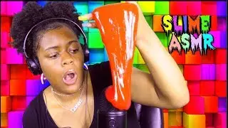 ASMR | Slime In Your Ears | Playing W/ Slime (Satisfying Trippy Visual) ~