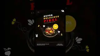 simple food Menu design (photoshop) #photoshoptutorial #photoshop_shorts #food #ytshorts #designin