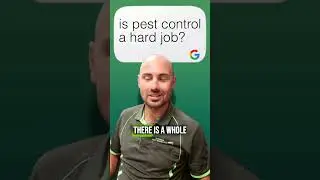 Is Pest Control a HARD Job? #pestcontrol