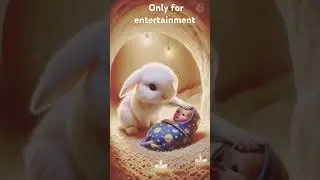 baby with rabit #shorts #music #childmusic #videos