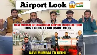 Inside Navi Mumbai International Airport ✈️ Complete Tour Lounge, Food Court | Navi Mumbai to Delhi