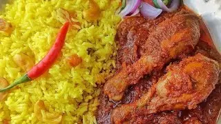 ঝরঝরে ভুনা খিচুড়ি আর লাল মরিচ বাটায় তাজা হাসের মাংস ভুনা| Yummy Duck curry and Vuna Khichuri #viral 
