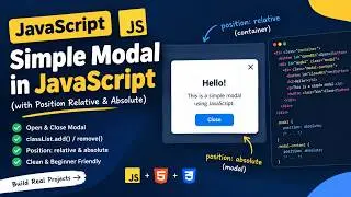 Build a Modal Popup with JavaScript 🔥 | HTML CSS & JavaScript