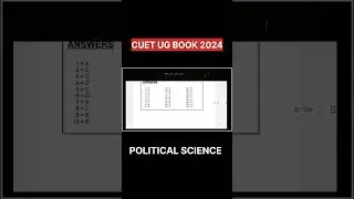 CUET UG Political Science E Book 2024 #anas_du #cuetbooks