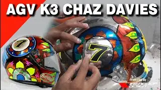 REPAINT AGV K3 CHAZ DAVIES CHROME