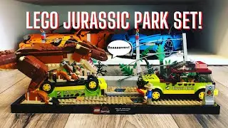 THIS SET IS AWESOME! - Reviewing The Jurassic Park Lego Set!