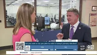 Primary day at Maricopa County Election Headquarters