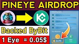 Pineye Telegram Airdrop Reward Eye Token | Pineye Airdrop | Pineys Telegram Mining | Pineye Listing