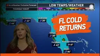 Florida Temporarily Warms Up but Cold Comes Back Thursday