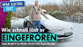 Tesla Tiefgefroren - Wie schnell lädt er am Supercharger? Tipps für mehr Reichweite im Winter