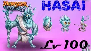 HASAI прокачка 1-100 уровень Легендарный монстр Света на прокачку Monster Legends
