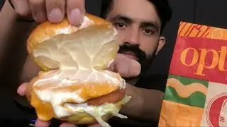 Optp Burger | ASMR | Mukbang | Eating Sounds