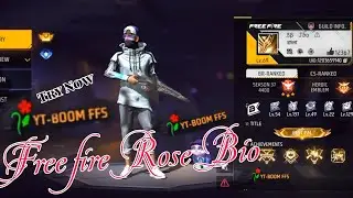 Free Fire Rose Bio 😯 | Free Fire Stylish Bio | Free fire Bio 2024 | Boom ffs 😁