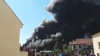 Incendiu de proportii in Buhusi (DEMECO, parte a grupului GLENCORA)