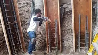 Veterans concrete,....modify / fabricate iron work @ pilasters