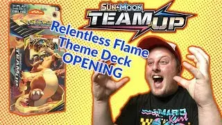 Pok&eacute;mon Team Up Relentless Flame *CHARIZARD* Theme Deck Opening