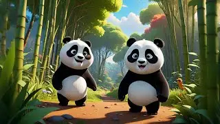 Two Chubby Pandas Say Hello | Panda Songs for Kids | Fun Animal Nursery Rhymes