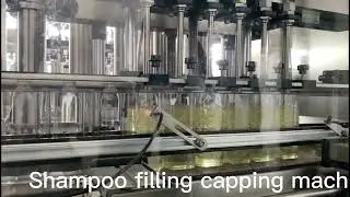 Shampoo liquid filling capping machine line , Automatic Piston Filler capper machine #factory