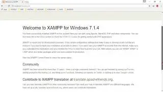 Install Xampp, Create Database, and Create index.html File