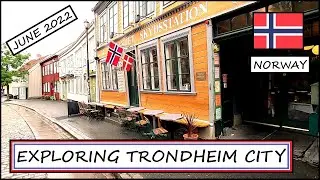 Exploring Trondheim - a large city in Norway