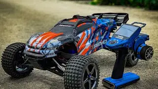 Traxxas E-revo - Ganti Transmiter Bawaan dengan Futaba 4px dan Gyro D-like.. Mantep betuull