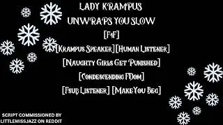 LADY KRAMPUS UNWRAPS YOU SLOW[F4F][ASMRRP][KRAMPUS SPEAKER][HUMAN LISTENER][MAKE YOU BEG]