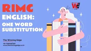 One Word Substitution | RIMC | Sainik School | Military School | Entrance Exam Preparation