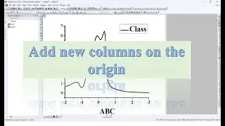 How to add new columns on origin | quick tutorial |