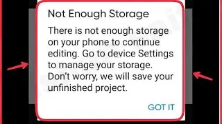 PicsArt Not Enough Storage Fix There is not enough storage on your phone to continue editing Problem