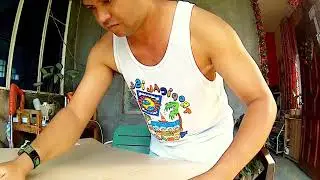 DIY with Kitchen Sink Door with PVC flat ceiling panel