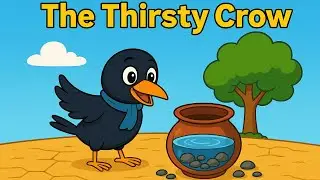 Clever Crow's Smart Trick! | Moral Story for Kids in English #Educational stories