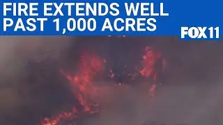 Massive fire near Ventura County