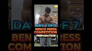 Day-1 Preparation for My Bench Press Competition!! #gurusthetics #benchpress #legday