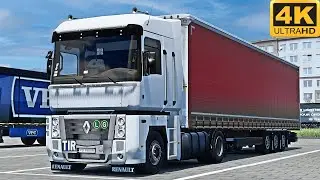 4K | ETS2 1.45 | Fikcyjna Polska | Renault Magnum | Lubin 🇵🇱 󠁧󠁢󠁳󠁣 - Wschowa 🇵🇱