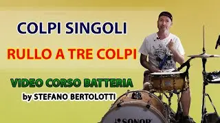 Video Corso Batteria - Lezione #56 Rullo a tre colpi |Tutorial