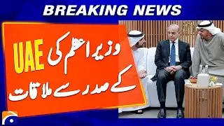 PM Shehbaz meets UAE president in Rahim Yar Khan, pledges to &lsquo;elevate&rsquo; bilateral ties | Geo News