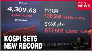 KOSPI sets new record high on New Year's opening day