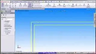 Solidworks Deutsch Video tutorial   Lernvideo Offset Elemente www.cadschule.com