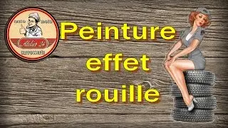 Tuto  peinture effet rouille